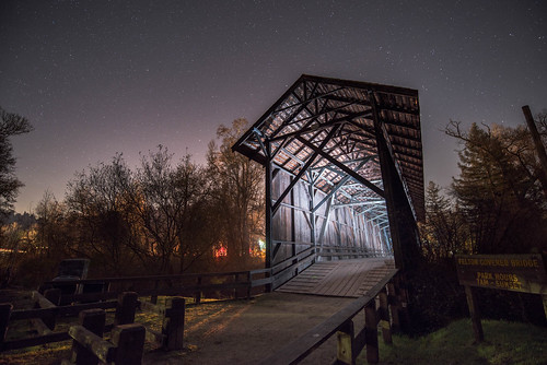 nightlandscape coveredbridge felton artshow flickr astrotracer california unitedstates us facebook