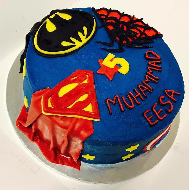Superheroes Unite Cake by Neilam Iqbal