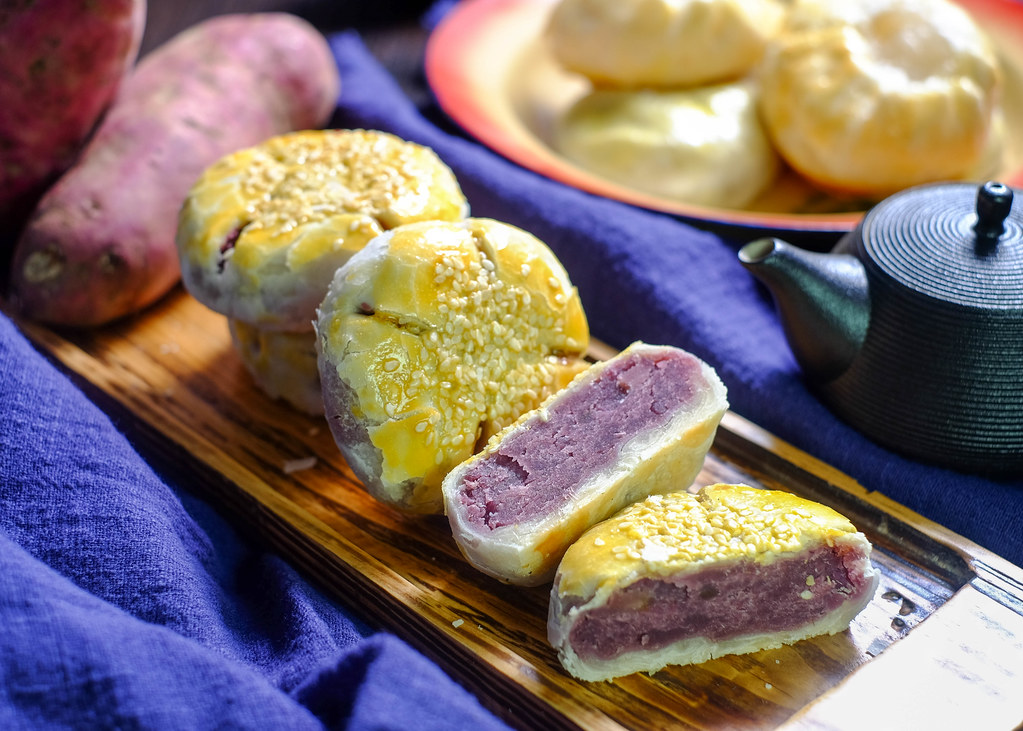 四月面包店:紫色红薯派