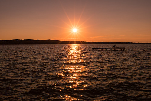 summer warm dusk sunset evening canandaigua lake upstate ny water sun hot sol