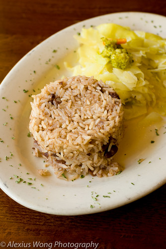 Rice & Peas, Cabbage Carnival - Judy's Island Grill, Glen Burnie, MD