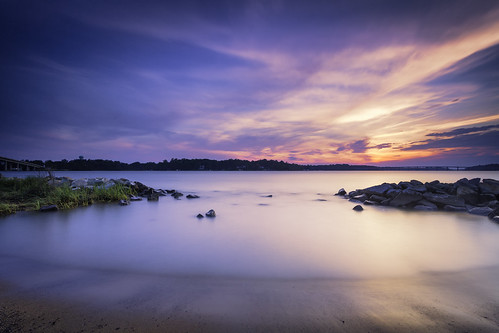 sunset annapolis severnriver jonasgreenpark maryland river water nature clouds sky color surf scenic outdoors beach scenery blue canon neutraldensity longexposure