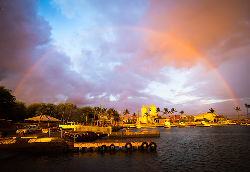 rainbow sunshower somewhereovertherainbow kawaihae hawaii bigisland