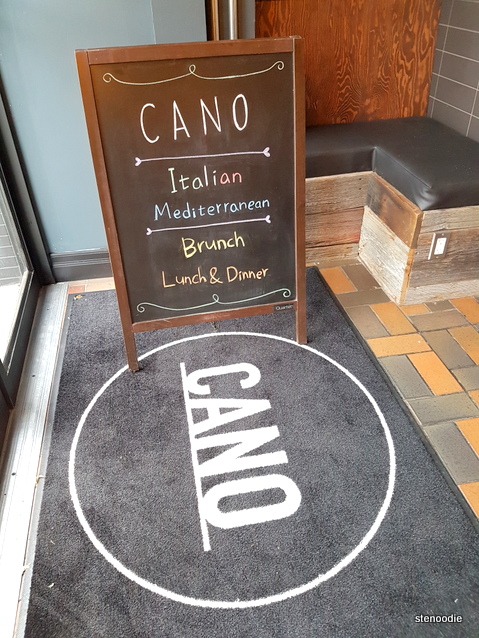 CANO Restaurant sign
