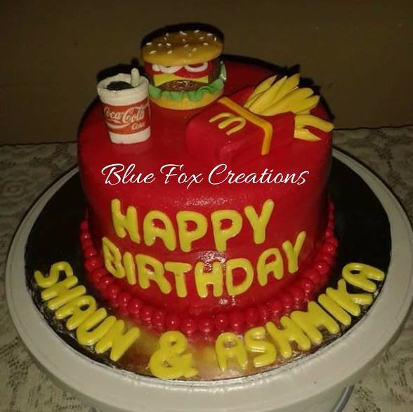 Cake by Ronell Singh of Blue Fox Creations