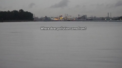 Pollution also comes from land