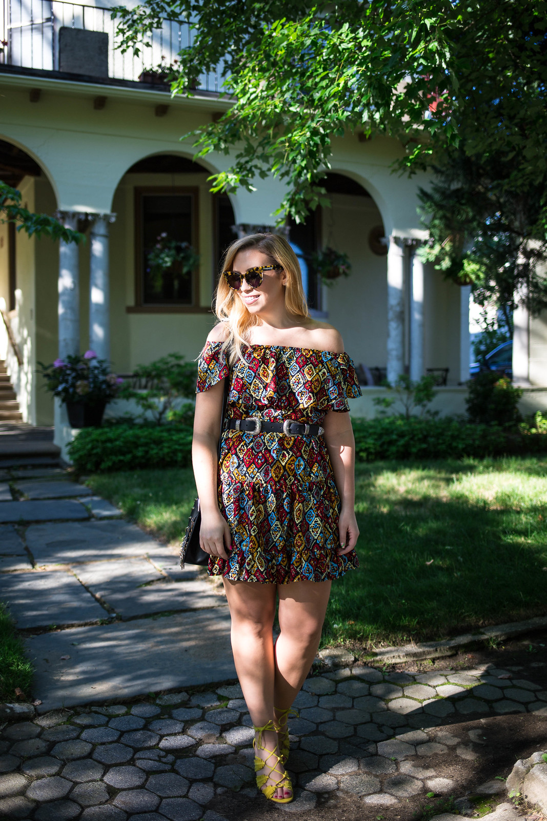 Why Printed Dresses are Better than Solids | Colorful Dress Yellow House Hastings on Hudson New York