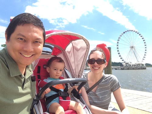 Ezra's first trip to National Harbor, MD