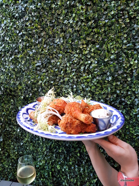  Plate of fried chicken 