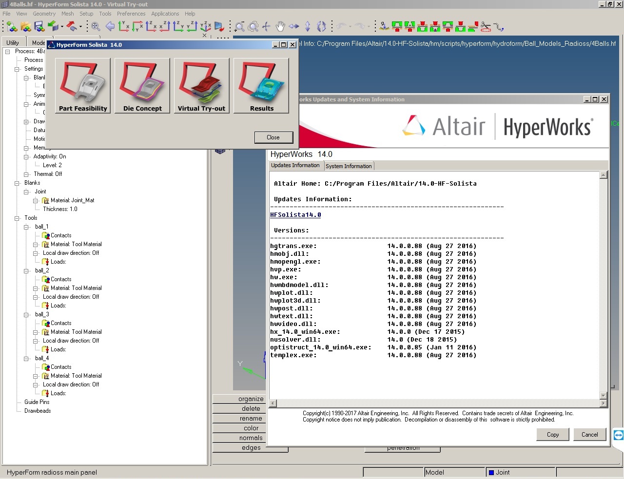 working with Altair HyperForm Solista 14.0 x64