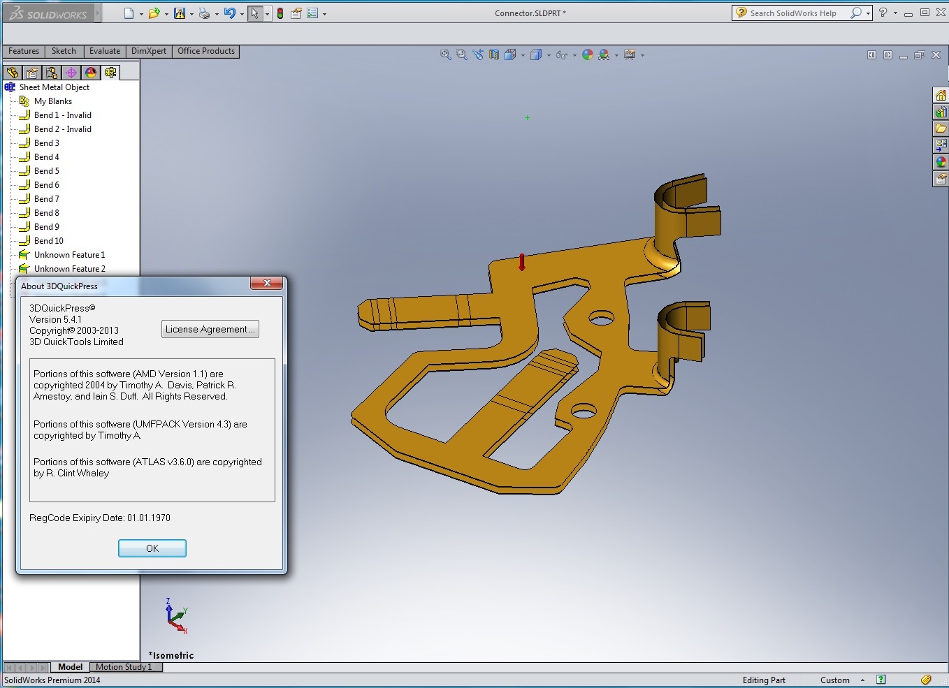 Designing with 3DQuickPress v5.4.1 for SolidWorks 2009-2014 full license