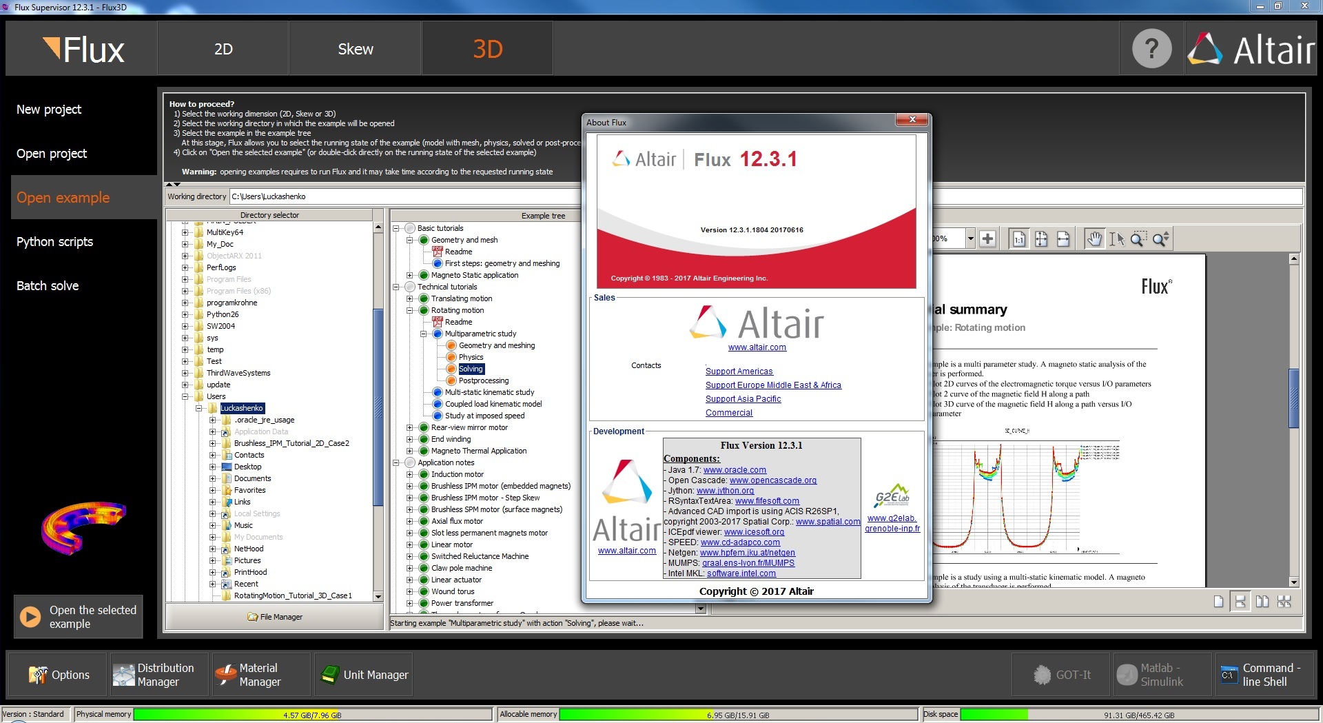 Working with Altair Flux supervisor 12.3.1 3D Win64 FULL