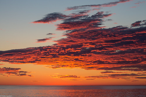 plumisland parkerriver sunrise sea ocean clouds