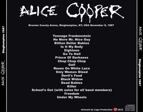 Alice Cooper-Binghampton 1987 back