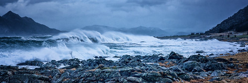wind nikon winter sigma møreogromsdal mountains day cold norway seasons blue sunnmøre cliff d750 2470mm storm westcoast seaspray noon outdoor rough sea flø clouds costal motion locations ocean lens landscape norge water waves sky seascape ulstein rain colors rocks