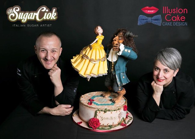 Gravity Cake made with Plastic Chocolate and Sugar Paste by Mr Sugar Ciok and Maria Cristina Schiazza Illusion Cake