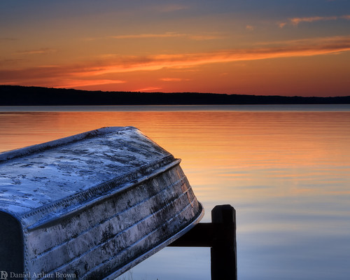 higginslake june mi michigan southhigginslakestatepark boat dusk lake rowboat summer sunset twilight