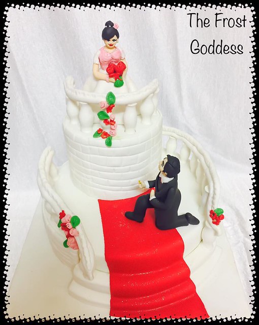 Fairy Tale Engagement Cake by Rinky Kothari.g of The Frost Goddess
