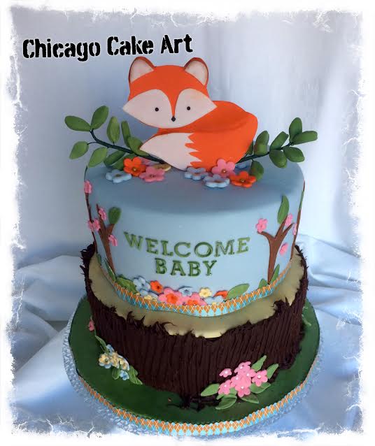Baby Shower Cake by Kathryn Hrynewycz of Chicago Cake Art - Cake and Korovai