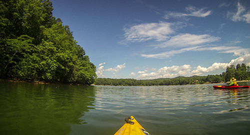 eastatoe estatoecreek kayaking lakekeowee paddling southcarolina sunset unitedstates us