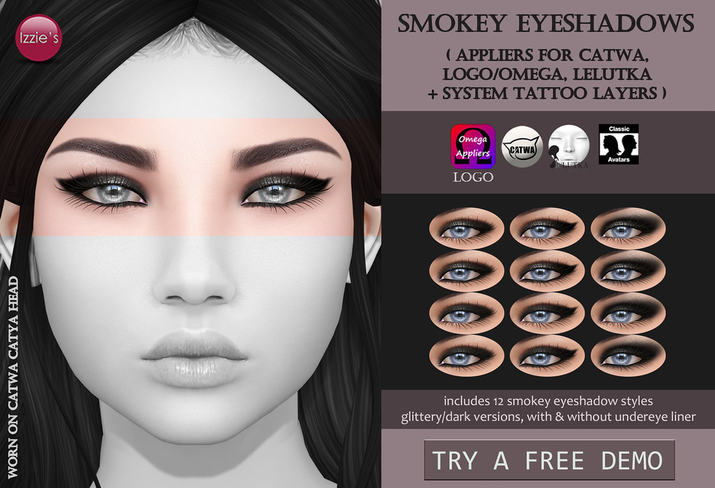 Smokey Eyeshadows (for Uber) - SecondLifeHub.com