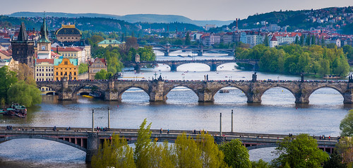 prague praha czechia czech bridge viewpoint view vista d750 nikon city cityscape water river travel holiday spring scenery scenic amazing beautiful