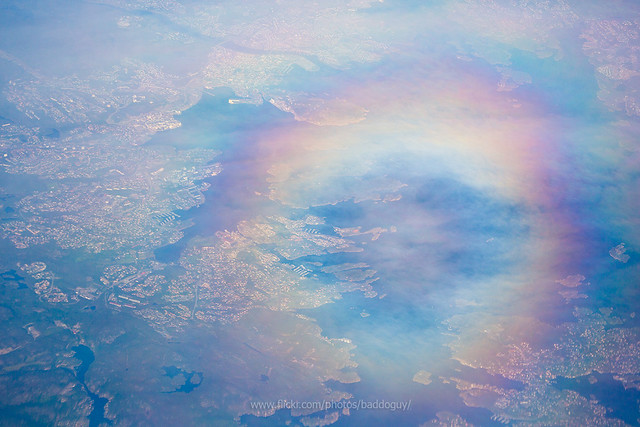 Circular Rainbow Cloud.