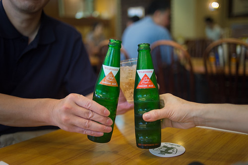 a toast with ginger ale