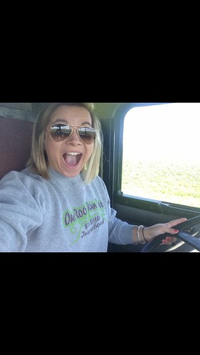 Could have been a cheerleader back in high school but, decided to be a truck driver instead.