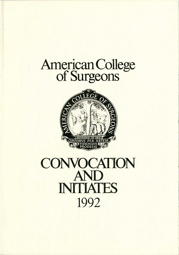 1992 Convocation Book