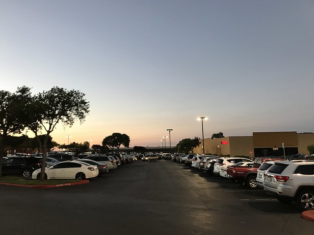 parking lot,  July 9, 2017