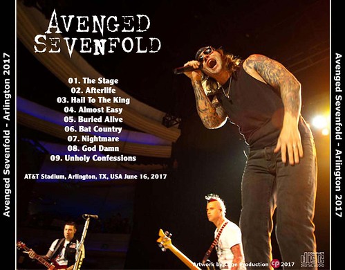 Avenged Sevenfold-Arlington 2017 back