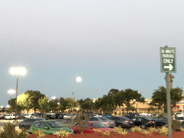 huge full moon,  July 9, 2017
