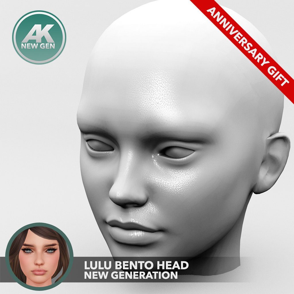 [AK[ Lulu Bento Head @ Anniversary GRUOP GIFT - SecondLifeHub.com