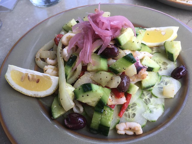 Mediterranean calamari salad - Novy Restaurant