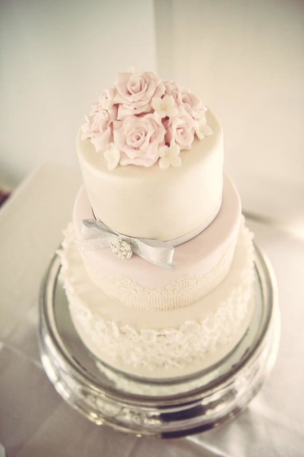 Blush Wedding Cake by Donya Legge of Star Cakes