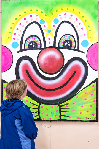 clown clownface face colusa colusacountyfair colusacountyfair2017 painting art colorful bright