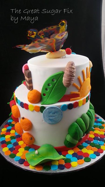 The Very Hungry caterpillar Cake by The Great Sugar Fix