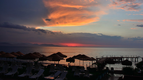 kuşadası aydın turkey sunset ephesus güzelçamlı