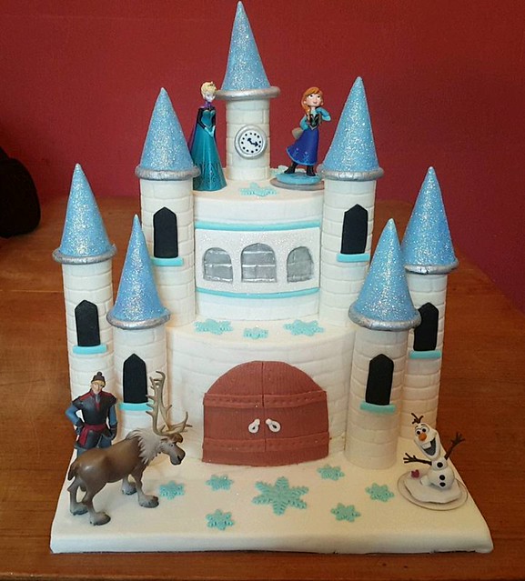 Frozen Castle Cake by Icing on the Cake