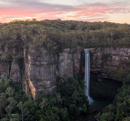 waterfall australia belmore dusk nature nsw landscape red hdr canon 6d new south wales