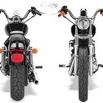 Lève Moto Arrière Orange Pour Harley-Davidson Sportster XL 1200 - Support De Levage, Neuf Et Générique