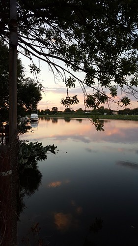 creek bigtimbercreek westville westvillenj clouds dusk sunset june 2017 water boat