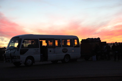Mimibus on the way to Uluru, Australia