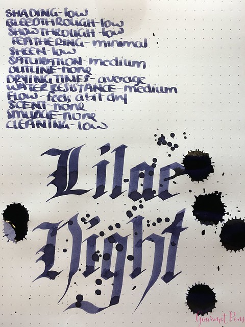 Ink Shot Review Diamine Anniversary Lilac Night @AppelboomLaren 7
