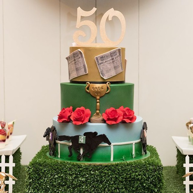Horse Racing Themed Cake by Style My Celebration