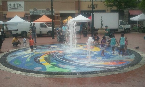 Splash Fountain, Downtown Silver Spring