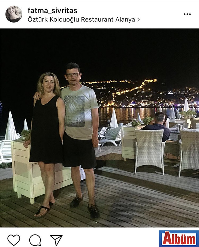 Fatma Sivritaş, eşi Cem Sivritaş ile birlikte sahil kenarında keyifli bir akşam geçirdi.
