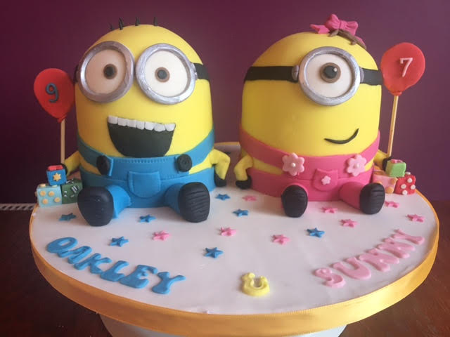 Minions Cake from Ivy Jenkins of Cup n cakes by Ivy