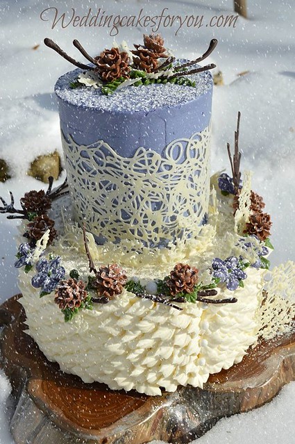 Winter Wonderland Cake Design by Wedding Cakes For You